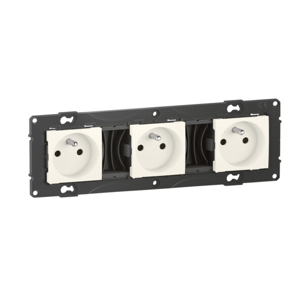 Bticino altège  prise de courant triple precablee fb - 3x2p+t - bornes auto - neige - compo - Bticino Cofrel - BTAL23DD