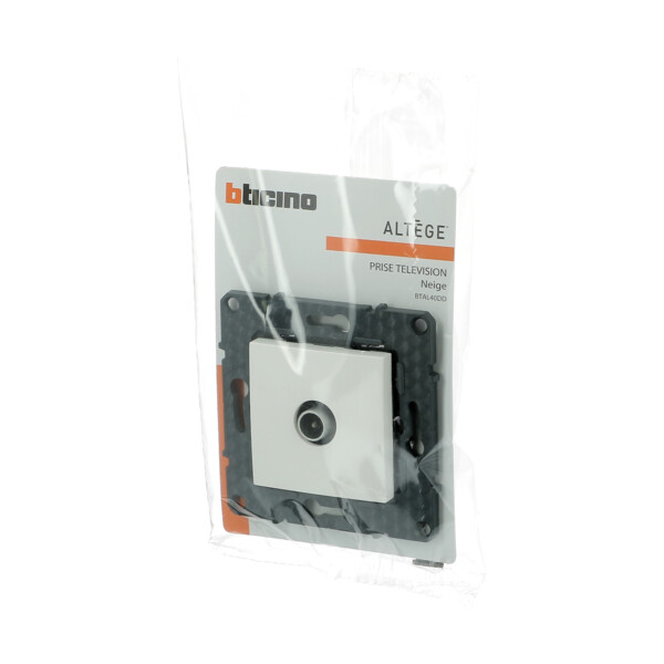 Bticino altège  prise tv simple - neige - compo - Bticino Cofrel - BTAL40DD
