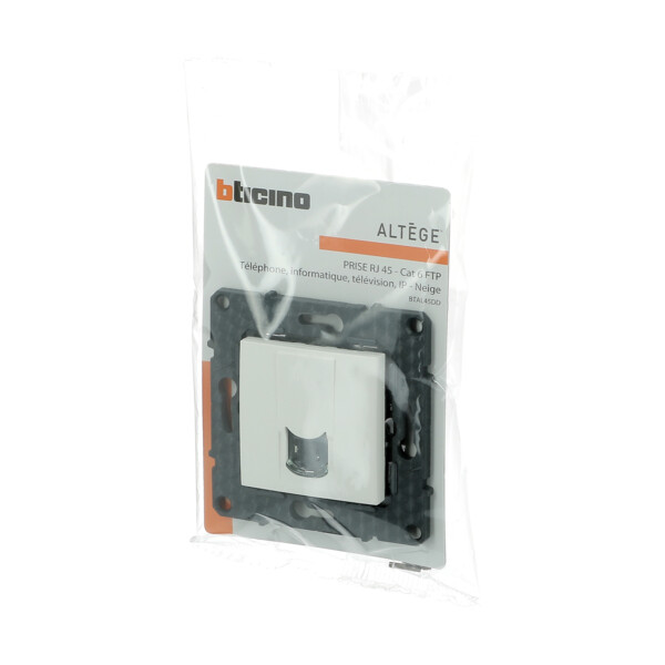 Bticino altège prise rj45 cat 6 ftp - neige - compo - Bticino Cofrel - BTAL45DD