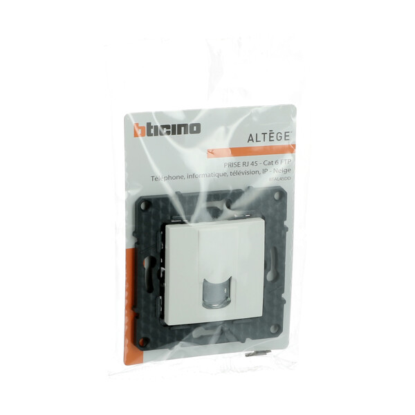 Bticino altège prise rj45 cat 6 ftp - neige - compo - Bticino Cofrel - BTAL45DD