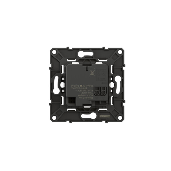 Bticino altège  prise double chargeur usb - 2400 ma - nuage - compo - Bticino Cofrel - BTAL30CD