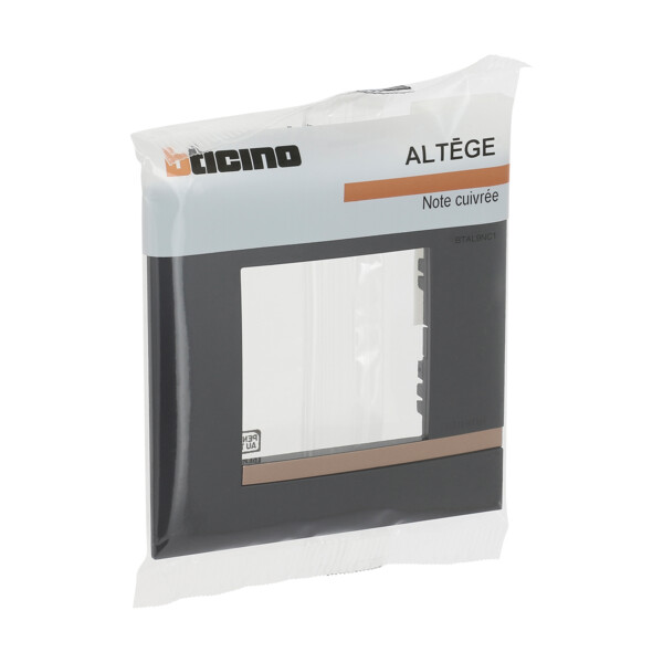 Bticino altège  plaque 1 poste note cuivrée - Bticino Cofrel - BTAL9NC1