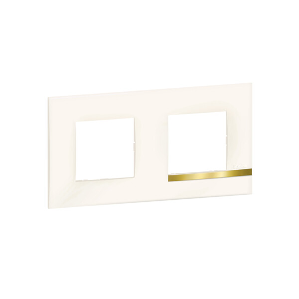 Bticino altège  plaque 2 poste opale - Bticino Cofrel - BTAL9OP2