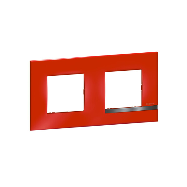 Bticino altège  plaque 2 poste rubis - Bticino Cofrel - BTAL9RU2