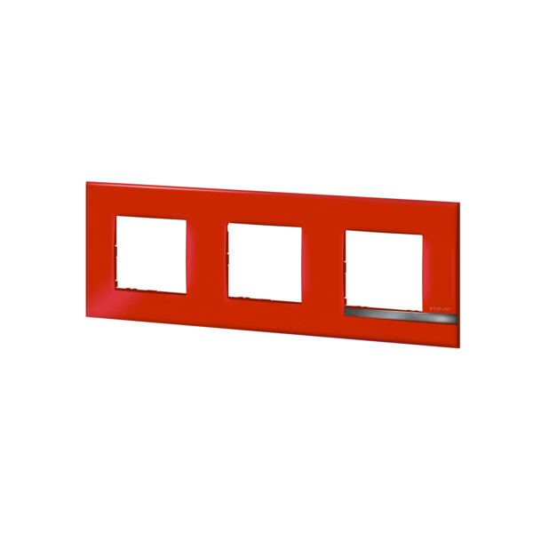 Bticino altège  plaque 3 poste rubis - Bticino Cofrel - BTAL9RU3