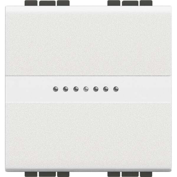 Interrupteur ou va et vient Bticino Living Light 16AX 250V~ - Blanc - 2 modules - Bticino Cofrel - BTN4053M2AN