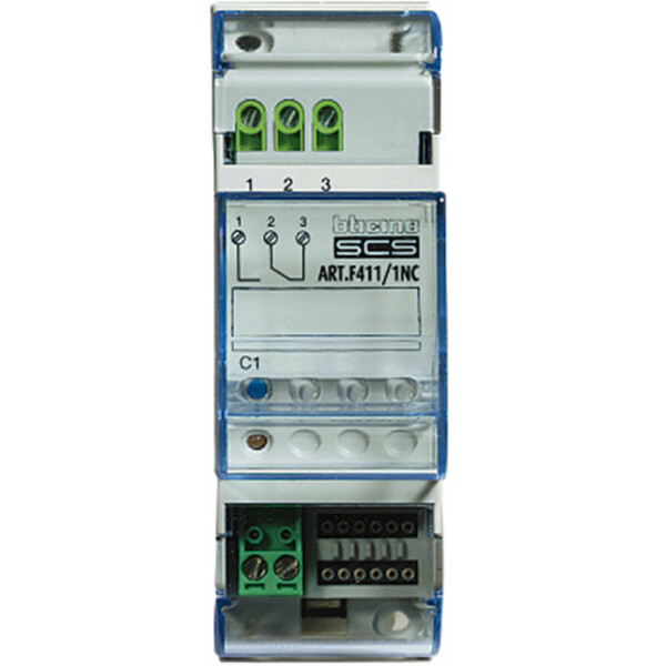 Actionneur 1 relais NF pour lumière - 2 modules DIN - Bticino Cofrel - F411/1NC