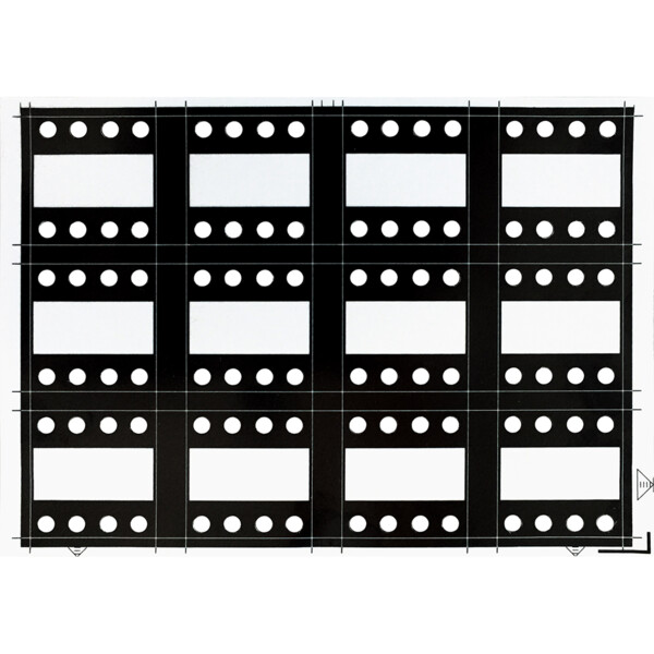 Feuilles A5 personnalisables noires pour commande 8 boutons-poussoirs - Bticino Cofrel - 3541
