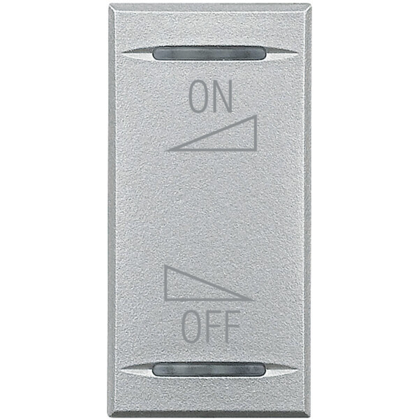Manette bascule 1 module variation on off Axolute Alu - Bticino Cofrel - HC4911AI