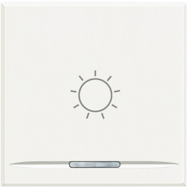 Manette poussoir 2 modules symbole lumière Axolute White - Bticino Cofrel - HD4915M2BA