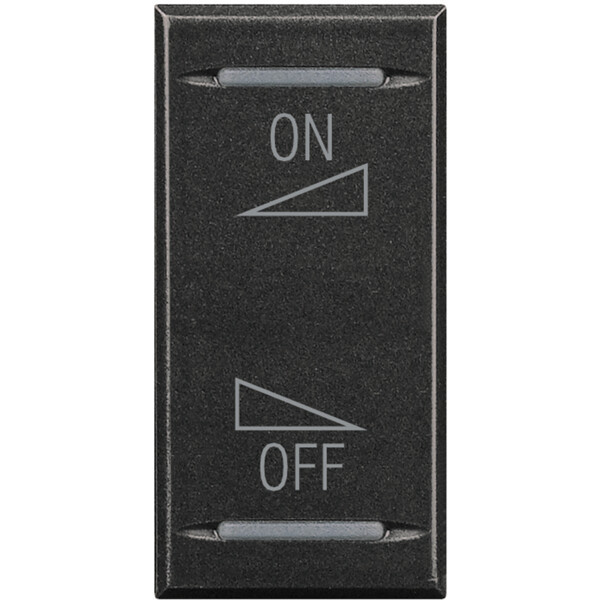 Manette bascule 1 module variation on off Axolute Anthracite - Bticino Cofrel - HS4911AI