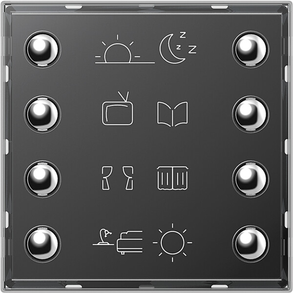 Commande 8 boutons poussoirs Axolute - Bticino Cofrel - H4652