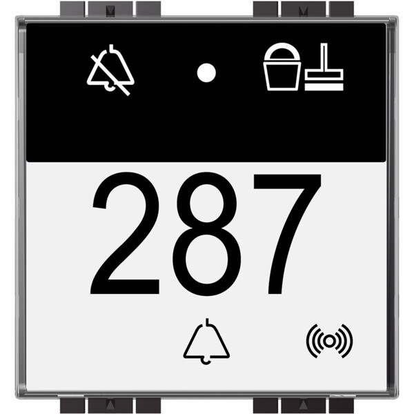 Indicateur extérieur avec lecteur de badge pour chambre d'hôtel - Living?Light - Bticino Cofrel - LN4651