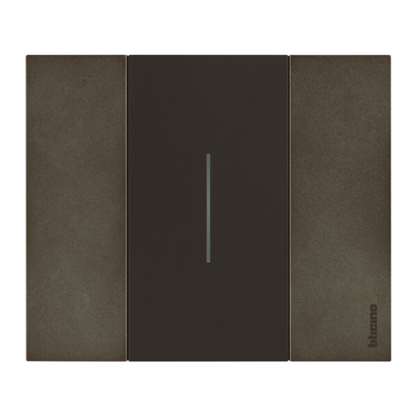 Enjoliveur Noir Mat 2 Modules pour Interrupteur Variateur Living Now With Netatmo - Bticino Cofrel - BTKG33M2