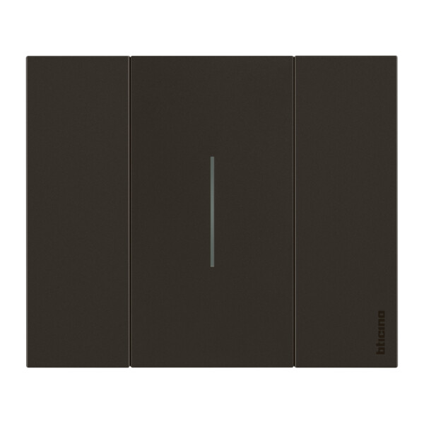 Enjoliveur Noir Mat 2 Modules pour Interrupteur Variateur Living Now With Netatmo - Bticino Cofrel - BTKG33M2