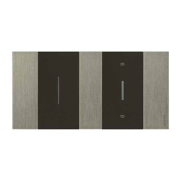 Enjoliveur Noir Mat 2 Modules pour Interrupteur Variateur Living Now With Netatmo - Bticino Cofrel - BTKG33M2