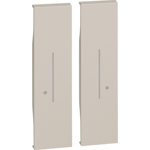 Enjoliveur Living Now pour commande double sans fil 2 modules sable Netatmo - Bticino Cofrel - BTKM36M2