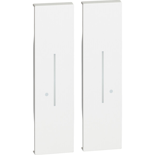 Enjoliveur Living Now pour commande 4 scénarios 2 modules - Blanc Netatmo - Bticino Cofrel - BTKW37M2