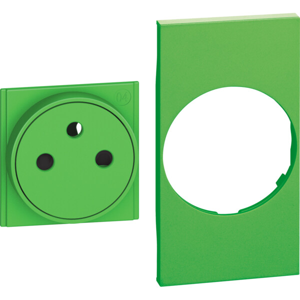 Enjoliveur Living Now pour prise de courant Surface 2 modules - vert - Bticino Cofrel - BTKV55F