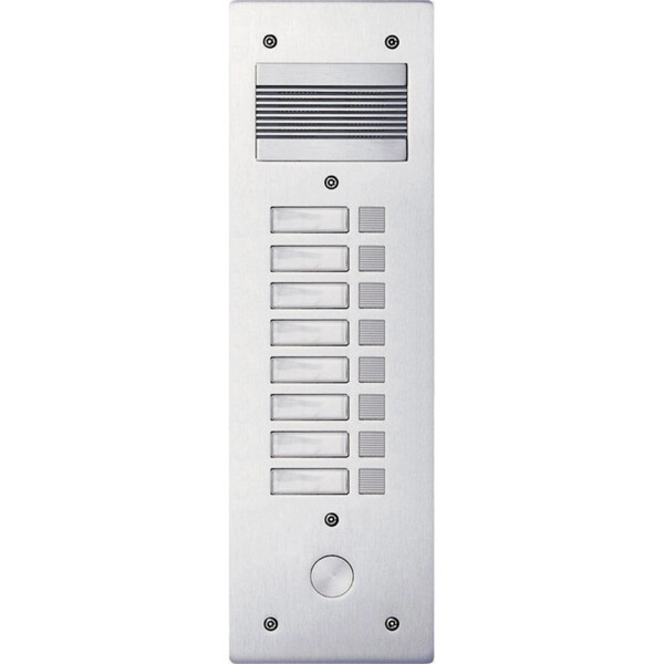PLATINE S200 ALU 4MM 8BP - Bticino Cofrel - 308208