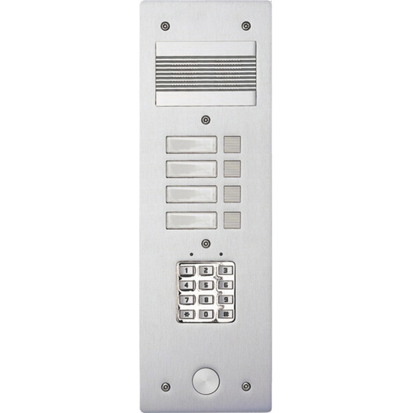 PLATINE S200CC ALU 4MM 4BP - Bticino Cofrel - 308404
