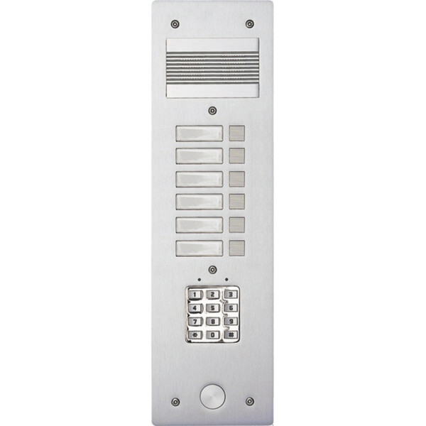 PLATINE S200CC ALU 4MM 6BP - Bticino Cofrel - 308406