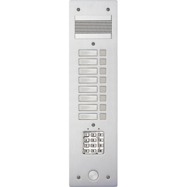 PLATINE S200CC ALU 4MM 8BP - Bticino Cofrel - 308408