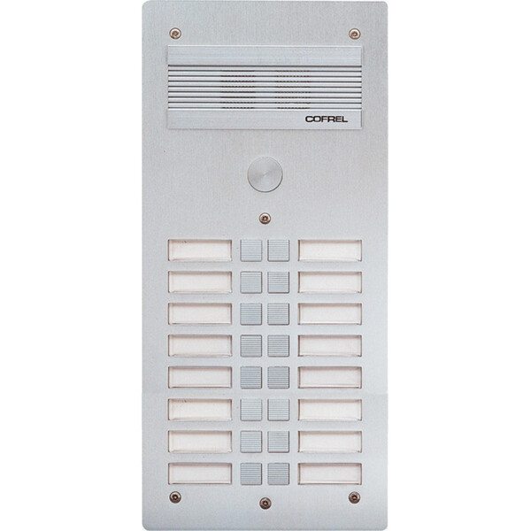 PLATINE S300 ALU 4MM 16BP - Bticino Cofrel - 308316