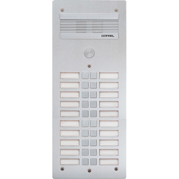 PLATINE S300 ALU 4MM 20BP - Bticino Cofrel - 308320