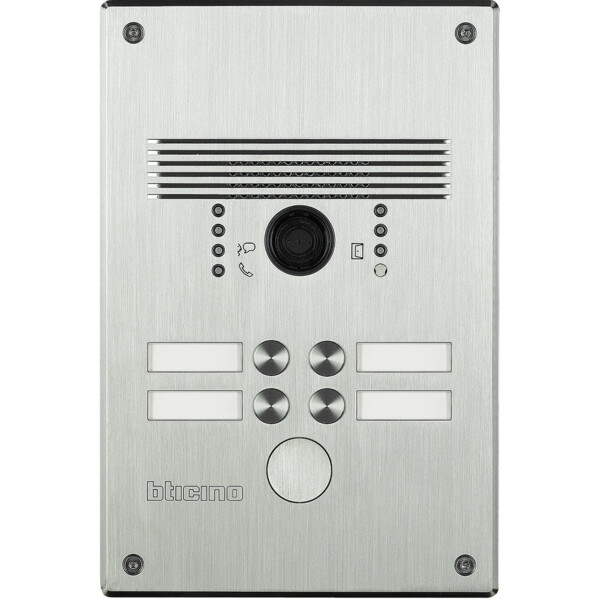 Platine série 308000 - Aluminium - de 2 à 4 appels - Bticino Cofrel - 308001
