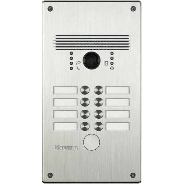 Platine série 308000 - Aluminium - de 5 à 8 appels - Bticino Cofrel - 308002