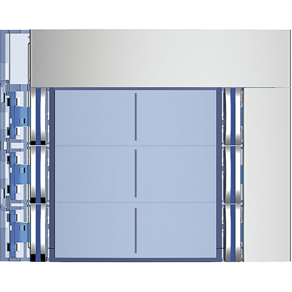Façade 6 BP doubles Sfera New Allmetal - Bticino Cofrel - 352161