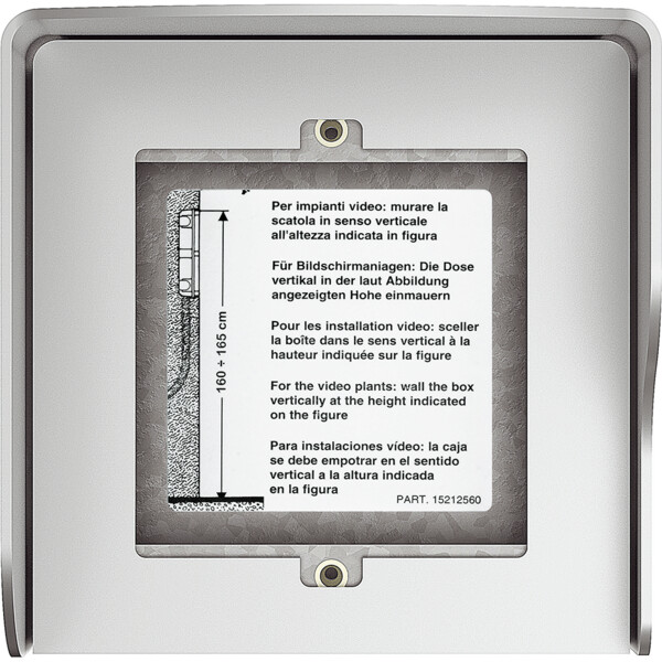 Guérite saillie Sfera New 1 module Allmetal - Bticino Cofrel - 350611