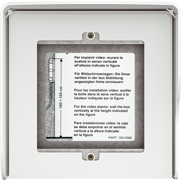 Guérite saillie Sfera New 1 module Allwhite - Bticino Cofrel - 350612