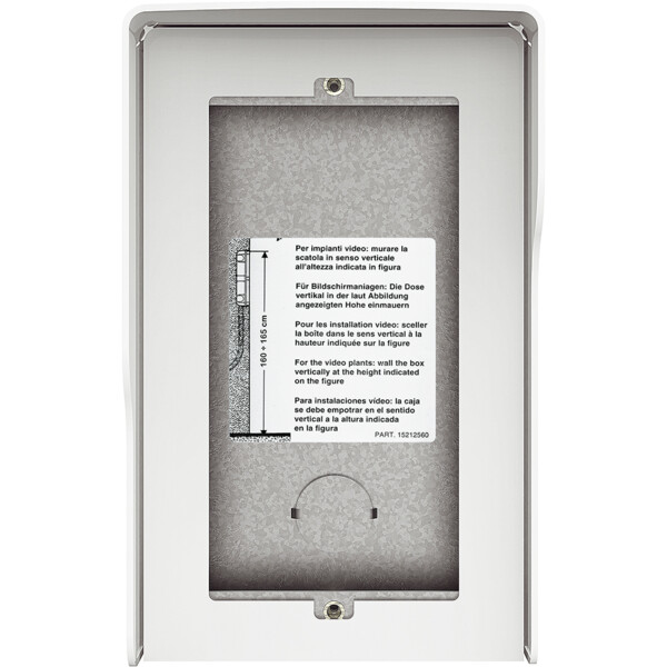 Guérite saillie Sfera New 2 modules Allwhite - Bticino Cofrel - 350622