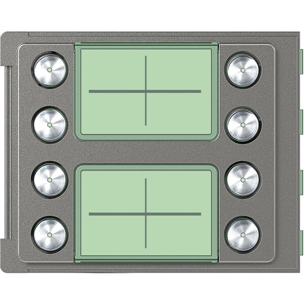 Façade 8 BP doubles Sfera Robur - Bticino Cofrel - 352185