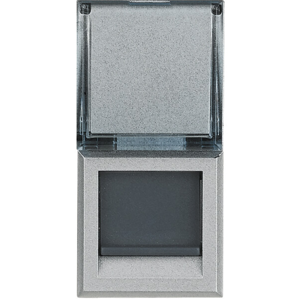 Prise RJ45 aluminium Bticino Axolute catégorie 6 FTP 1 module - Bticino Cofrel - HC4279C6F