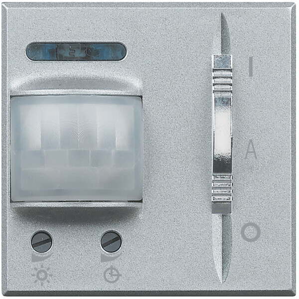 Interrupteur automatique aluminium Bticino Axolute IR 500W 2 modules - Bticino Cofrel - HC4432
