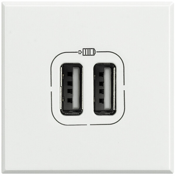 Chargeur double USB blanc Bticino Axolute - Bticino Cofrel - HD4285C2