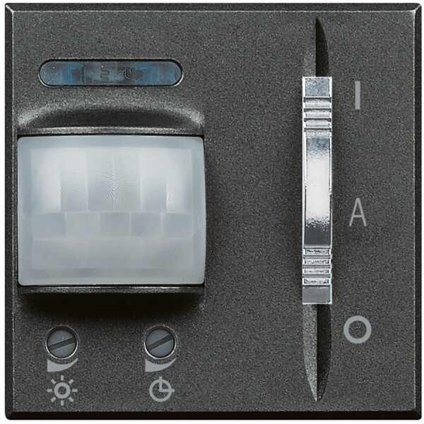 Interrupteur automatique anthracite Bticino Axolute IR 500W 2 modules - Bticino Cofrel - HS4432