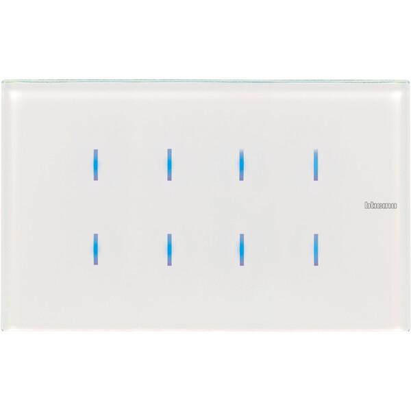 Commande tactile MyHome white Bticino Axolute 8 touches 4 modules - Bticino Cofrel - HD4657M4