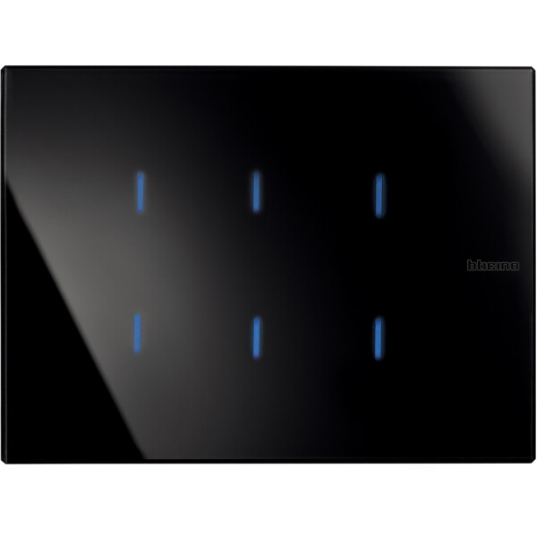 Commande tactile MyHome nighter Bticino Axolute 6 touches 3 modules - Bticino Cofrel - HS4657M3