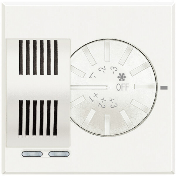 Thermostat sonde Bticino Cofrel Axolute avec réglage température 2 modules blanc - Bticino Cofrel - HD4692