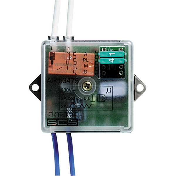 Actionneur commande 1 relais Bticino MyHome Up format basic - Bticino Cofrel - 3476