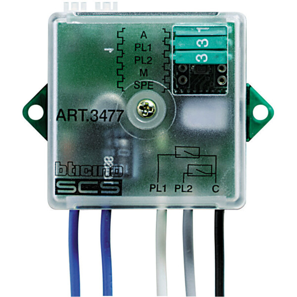 Interface de 2 contacts Bticino MyHome Up module basic - Bticino Cofrel - 3477