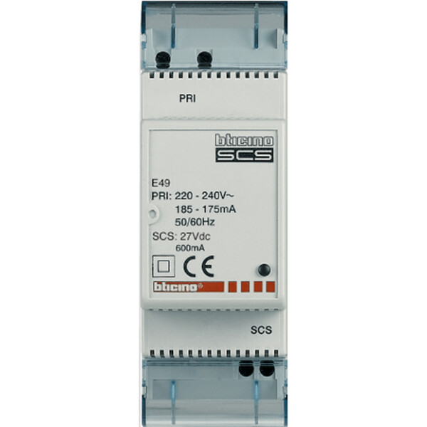 Alimentation modulaire Bus Bticino MyHome Up 0,6A 230v et 27V - Bticino Cofrel - E49
