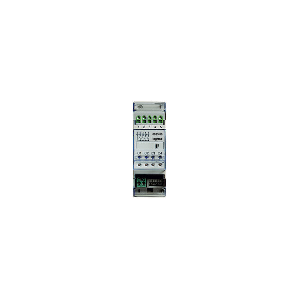 Actionneur pour gestion de température Bticino Cofrel MyHome Up modulaire 4 relais indépendants - Bticino Cofrel - F430/4