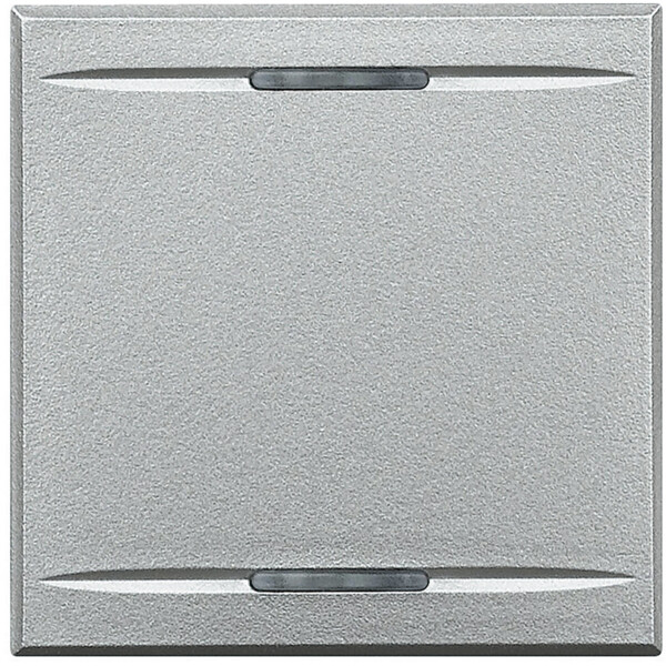 Enjoliveur aluminium neutre Bticino Axolute 2 modules - Bticino Cofrel - HC4911/2