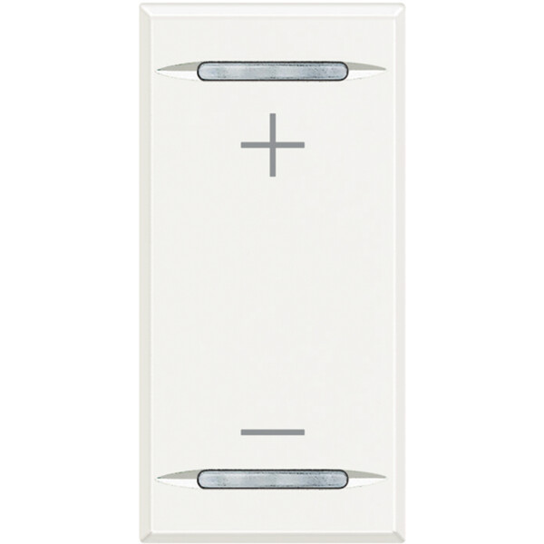 Enjoliveur blanc symbole "+/-" Bticino Axolute MyHome Bus 1 module - Bticino Cofrel - HD4911AD