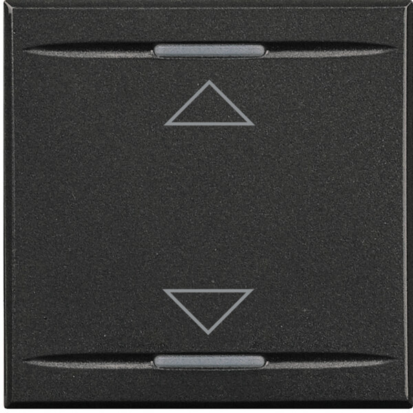 Enjoliveur anthracite symbole montée/descente Bticino Axolute 2 modules - Bticino Cofrel - HS4911/2AH